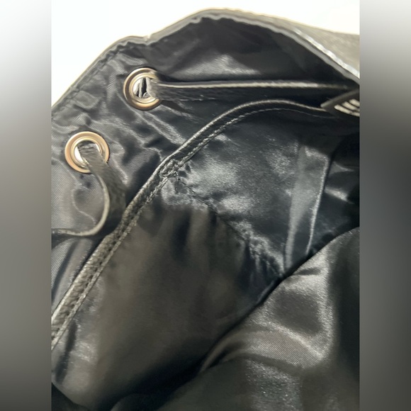 Anthropologie Sanctuary Black Pebble Leather Backpack - Picture 6 of 9